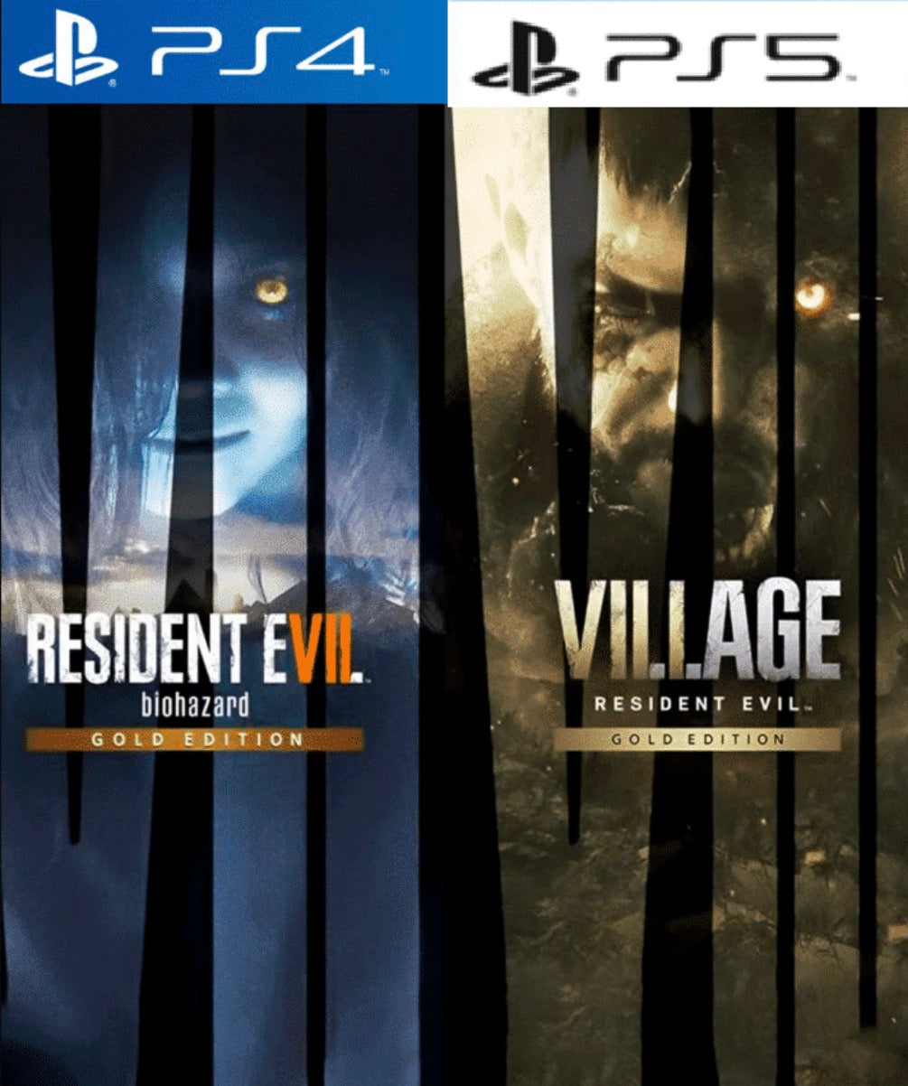 Resident Evil 7 Gold Edition & Resident Evil 8 Village Gold Edition PS4 | PS5